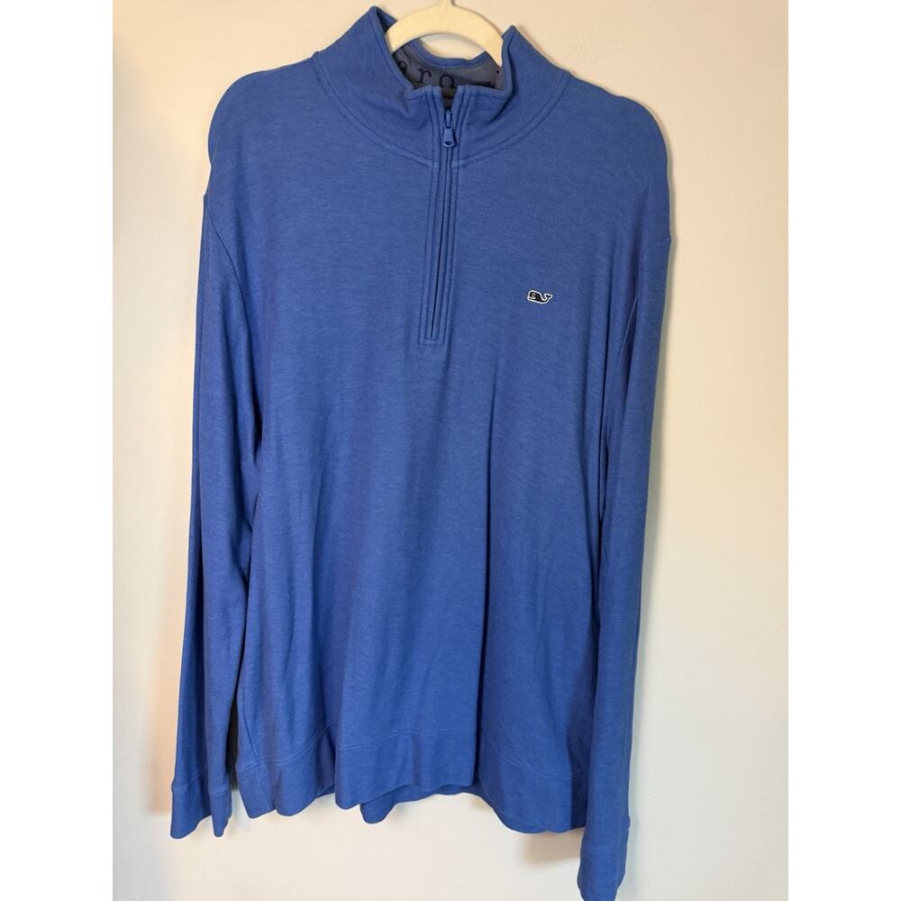 Vineyard Vines Blue Men's Quarter Zip XL